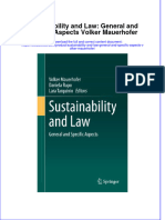 Full Chapter Sustainability and Law General and Specific Aspects Volker Mauerhofer PDF