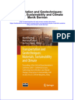 Textbook Transportation and Geotechniques Materials Sustainability and Climate Manik Barman Ebook All Chapter PDF