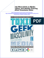 Textbook Toxic Geek Masculinity in Media Sexism Trolling and Identity Policing 1St Edition Anastasia Salter Ebook All Chapter PDF