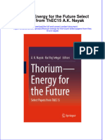 PDF Thorium Energy For The Future Select Papers From Thec15 A K Nayak Ebook Full Chapter