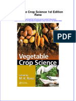 Textbook Vegetable Crop Science 1St Edition Rana Ebook All Chapter PDF