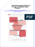 Textbook Young People Re Generating Politics in Times of Crises 1St Edition Sarah Pickard Ebook All Chapter PDF