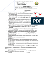 Summative 2 Physical Science Answer Key