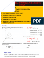 System of Particles and Rotational Motion