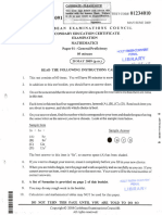 CSEC Mathematics P1s 2009-2023