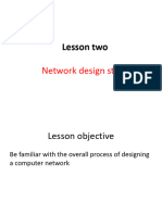 Lesson 2 - Network Design Steps