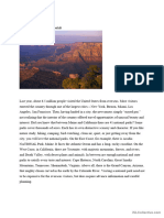 Grand Canyon - A Reading Comprehension Worksheet