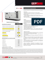 Ficha Técnica Genmac Queen GU150IS 160KVA 3F 120208V