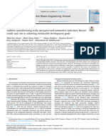 AM in The Aerospace and Automotive Industries - Recent Trends and Role in Achieving Sustainable Development Goals