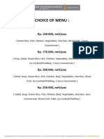 Menu With Price 2021