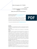 Calidad de Vida en Pacientes Con Enfermedadestiroideas