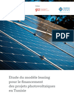 Etude Du Modèle Leasing Pour Le Financement Des Projets PV en Tunisie