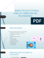 PERSPECTIVAS FUTURAS PARA EL DERECHO DE SUCESIONES Presentación 2