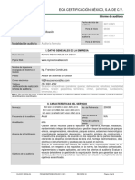 Informe Reyco Certificación