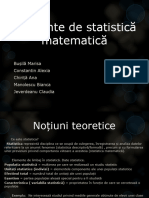 Elemente de Statistică Matematică