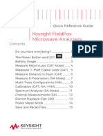 N9927-90002 - FieldFox - Microwave Analyzers - Quick Reference Guide