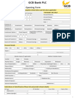 Link2Home Account Opening Form New