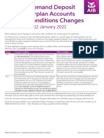 Terms and Conditions For Current, Demand Deposit and Masterplan Accounts