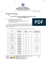 Regional Memorandum: Matatag