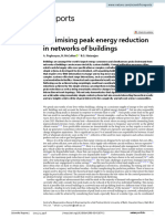 Optimising Peak Energy Reduction in Networks of Buildingsscientific Reports