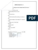 MySQL Assignment 2