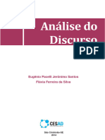 Análise Do Discurso - Eugênio Pacelli Jerônimo Santos e Flávia Ferreira Da Silva - CESAD