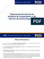 Elaboracion Informe Auditoria Cumplimiento y Servi