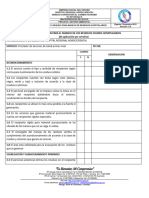 Lista de Chequeo para Manejo de Residuos Hospitalarios