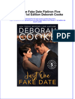 (Download PDF) Just One Fake Date Flatiron Five Fitness 1 1St Edition Deborah Cooke Online Ebook All Chapter PDF