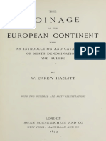 The Coinage of The European Continent: With An Introduction and Catalogues of Mints Dominations and Rulers / by W. Carew Hazlitt