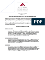 Acl Post Op Protocol