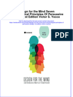 (Download PDF) Design For The Mind Seven Psychological Principles of Persuasive Design 1St Edition Victor S Yocco Online Ebook All Chapter PDF