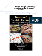 (Download PDF) Structural Textile Design Interlacing and Interlooping 1St Edition Yasir Nawab Online Ebook All Chapter PDF