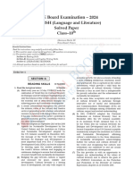 CBSE-10 English Solved Paper-20