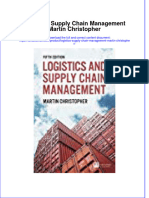 (Download PDF) Logistics Supply Chain Management Martin Christopher Online Ebook All Chapter PDF