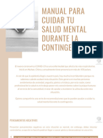 Manual para Cuidar Tu Salud Mental Durante La Contingencia