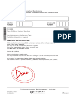 Cambridge International Advanced Subsidiary and Advanced Level