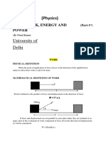 Work, Force and Energy Part-1