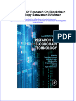 (Download PDF) Handbook of Research On Blockchain Technology Saravanan Krishnan Online Ebook All Chapter PDF