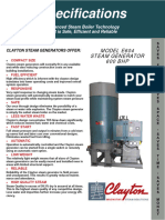 Model E604 600 BHP Steam Generator Specifications 1