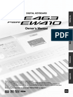 Yamaha Psr-E463, Psr-Ew410 Keyboard User Manual