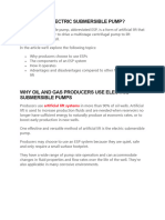 What Is An Electric Submersible Pump?: Artificial Lift Systems