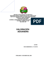 VALORACIÓN ADUANEA (B)