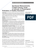 Noninvasive Tidal Volume Measurements, Using A Time-of-Flight Camera, Under High-Flow Nasal Cannula-A Physiological Evaluation, in Healthy Volunteers