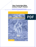 Ebook Acts New Cambridge Bible Commentary Craig S Keener Online PDF All Chapter