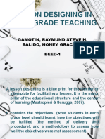 (Gamotin and Balido) G16 - Lesson Designing For Ultigrade Class