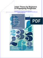 Analytic Number Theory For Beginners 2Nd Edition Prapanpong Pongsriiam Online Ebook Texxtbook Full Chapter PDF