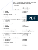 TOEFL Grammar Exercise 1