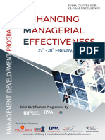 Brochure MDP On Enhancing Managerial Effectiveness