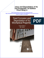 Dơnload Steel Corrosion and Degradation of Its Mechanical Properties 1st Edition Chun-Qing Li Full Chapter